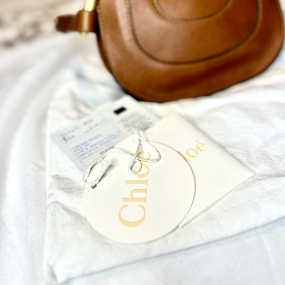 Chloe Nano Hayley Leather Shoulder Bag Tan Brown - Picture 5 of 12